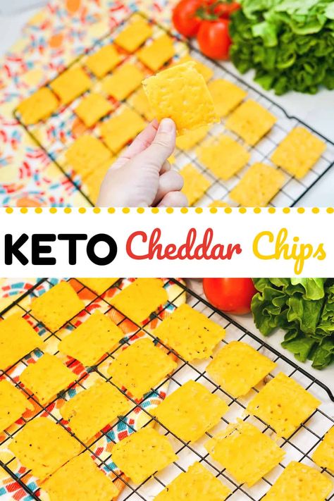 Cheese Chips Recipe, No Carb Chips, Cheese Meals, Chip Alternative, Cheddar Chips, Keto Cheese Chips, Waffle Recipe Healthy, Gluten Free Chips, Cheese Triangles