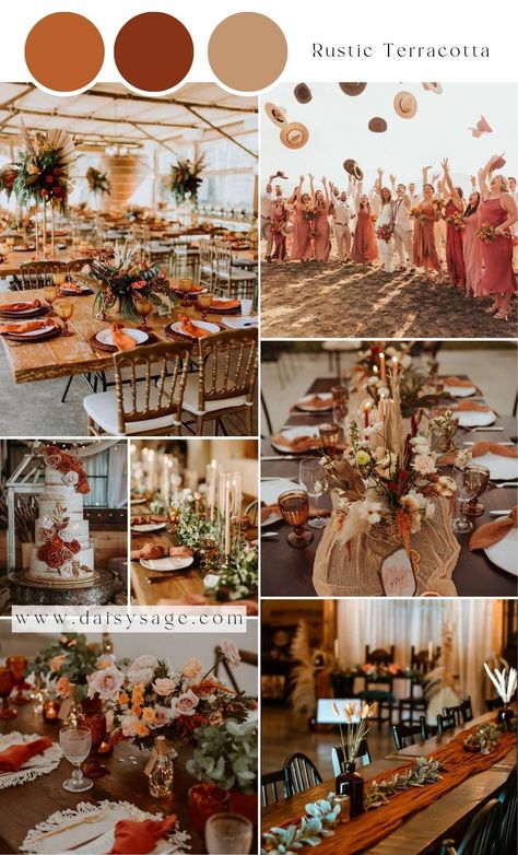 12 Greatest Terracotta Wedding ceremony Colour Theme Concepts 2024- #Color #Ideas #Terracotta #Theme #Wedding Check more at https://howcandothis.com/weddingideas/12-greatest-terracotta-wedding-ceremony-colour-theme-concepts-2024/ Terracotta Theme Wedding, Terracotta Wedding Ceremony, Terracotta Wedding Color, Bohemian Theme Wedding, Wedding Color Theme Ideas, Terracotta Wedding Theme, Brown Wedding Themes, Terra Cotta Wedding, 2026 Wedding