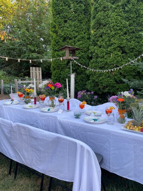 Summer Solstice Party, Outdoor Dinner Party, Solstice Party, Backyard Dinner Party, Swedish Summer, Lunch Table, Outdoor Dinner Parties, Dinner Party Summer, Garden Party Birthday