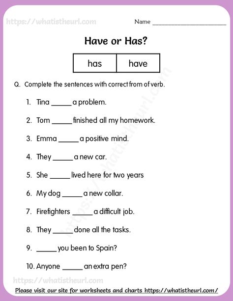 Has or Have Worksheet For Grade 4 Grade4 English Worksheets, Has Or Have Worksheets Kids, Has And Have Worksheets For Grade 1, Have Or Has Worksheet, Has Have Worksheets Grade 1, Have Has Worksheets For Kids, Has And Have Worksheets, English Worksheets For Grade 4, Have Has Worksheets