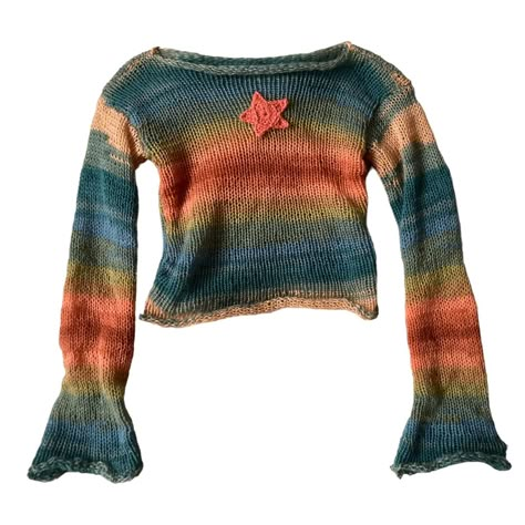 Multicolor Knit Sweater, Knit Streetwear, Wide Knit Sweater, Knitted Star, Star Jumper, Style Bundle, Upcycle Sewing, Knit Ideas, Autumn Winter 2024