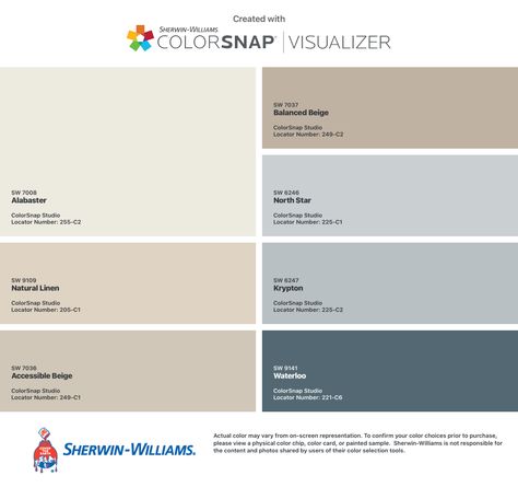 Natural Linen Sherwin Williams, Accessible Beige Sherwin Williams, Guest Room Office Combo, Alabaster Color, Balanced Beige, Dark Blue Paint, Kitchen 2022, Accessible Beige, Colors For House