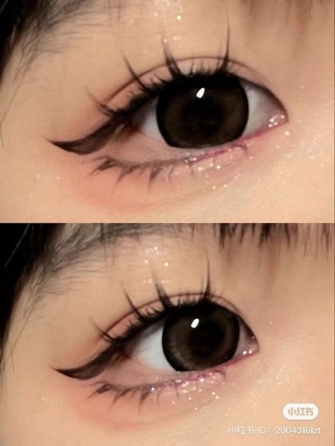 Misa Amane Makeup, Doe Eye Makeup, Makeup Anime, Aesthetic Eye, Japan Makeup, Anime Eye Makeup, Make Your Eyes Pop, Gyaru Makeup, Cute Eye Makeup