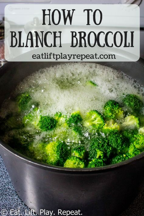 How To Blanch Broccoli, Blanch Broccoli, Blanching Broccoli, Blanched Broccoli, How To Make Broccoli, Clean Eating Vegetarian, Clean Eating Lifestyle, Fresh Broccoli, Frozen Veggies