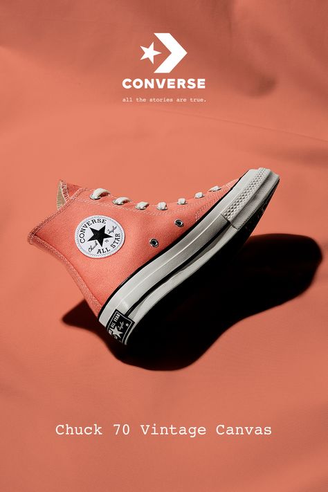 Chuck 70 Vintage Canvas Converse Photography, Converse Ideas, Shoe Advertising, Shoes Fashion Photography, Shoe Poster, All Star Sneakers, Shoes Ads, Creative Shoes