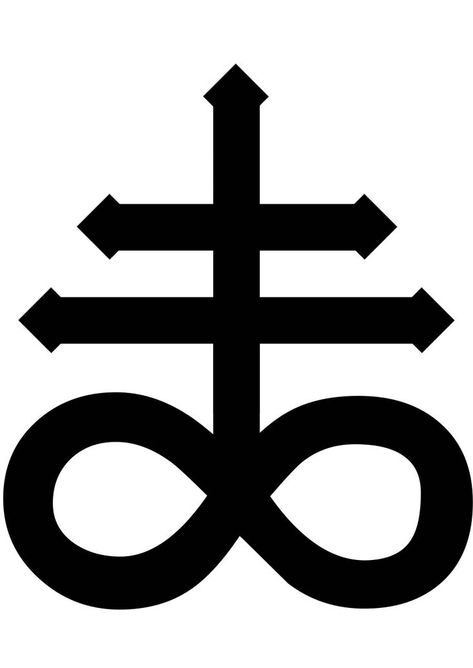 The Leviathan Cross | Symbolism Wiki | Fandom Satanic Bible, Leviathan Cross, The Satanic Bible, Upside Down Cross, The Leviathan, Cross Tattoos, Infinity Sign, The Infinity, A Sign