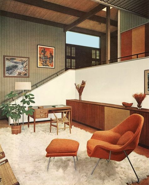 60s Interior Design, 1960s Interior Design, 1960s Interior, 60s Interior, 70s Interior Design, Mid Century Interior Design, 60s Home, Zimmer Diy, 70s House