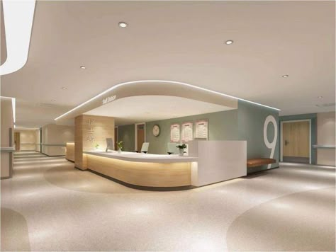 Hospital Clinic Interior, Healthcare Clinic Design, Nurses Station Design, Hospital Design Interior, Hospital Lobby Design, Modern Hospital Interior, Nurse Station Design, Hospital Nurse Station, Hospital Lobby