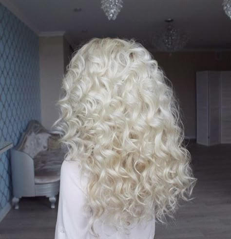 Curly White Hair Aesthetic, Long Curly White Hair, White Short Curly Hair, Curly White Hair, White Curly Hair, Long White Hair, White Hair Color, White Blonde Hair, Blonde Curly Hair