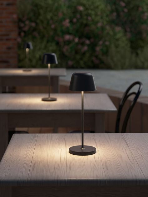 LED aluminium Outdoor table lamp cordless with dimmer NOMAD by Astro Lighting_3 Astro Lighting, Mirrored Coffee Tables, Cleaning Guide, Sideboard Console Table, Outdoor Table Lamps, Armchair Furniture, Task Lighting, Portable Light, Garden Table