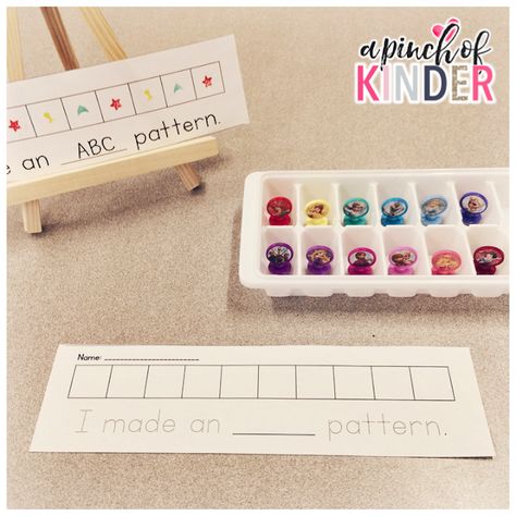 Kindergarten Patterning, Kindergarten Patterns, Kindergarten Mathematics, Patterning Activities, Patterning Kindergarten, Apple Kindergarten, Doodle Bugs, Abc Patterns, Math Patterns