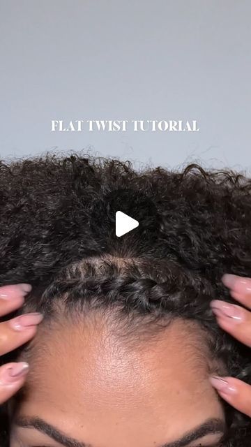 Amina | Natural Hair & Beauty on Instagram: "Hope this catches you on #washday! Flat twisting is a skill I somehow lost after years of not doing them, but here we are relearning! When’s the last time you tried #flattwists? STYLING TIPS: - For a tighter, neater twist, dry off your flat twist section(s) as much as possible before applying product. - Using your nail or finger to drag down a new section of hair to twist up keeps the process smooth & neat. If there’s not the feeling of *flow* try adjusting your hand position & don’t be afraid to start over. Drop any other tips in the comments, I’m still learning too 🫶🏽 #flattwist #curlyhairtutorial #flattwiststyles #naturalhairloves" Flat Twist In Front Curls In Back, Flat Twist On Short Natural Hair, Flat Twist Tutorial Step By Step, Flat Twist Styles On Natural Hair, Twists On Long Natural Hair, Type 4a Hairstyles, Natural Hair Flat Twist Styles Short, Natural Hair Styles Easy Quick, Natural Hairstyles For Black Women Twist