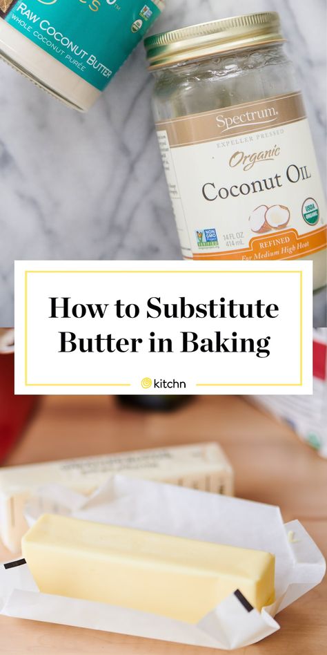 Butter Substitute Baking, Substitute For Butter, Butter Replacement, Oil Substitute, Cooking Substitutions, Butter Substitute, Baking Substitutes, Raw Coconut, Clam Recipes