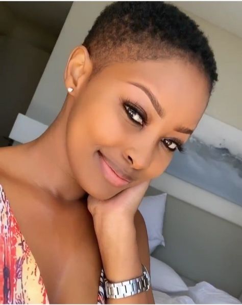 Ladies Cut Short Hair African, Short Twa Hairstyles, Low Cut Hairstyles, Hair Sponge, Short Natural Haircuts, Short Hair Designs, Short Natural Curly Hair, Shaved Hair Cuts, Twa Hairstyles