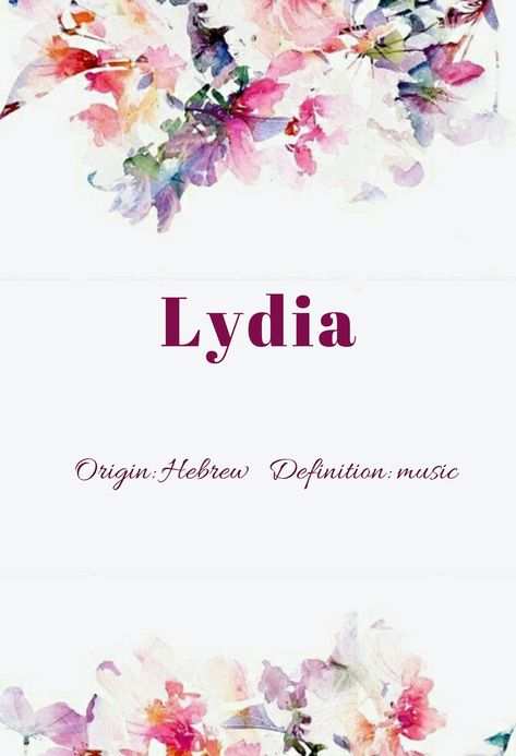 Lydia Name, Unusual Baby Girl Names, Baby Girl Name, Bible Women, Best Profile Pictures, Baby Names And Meanings