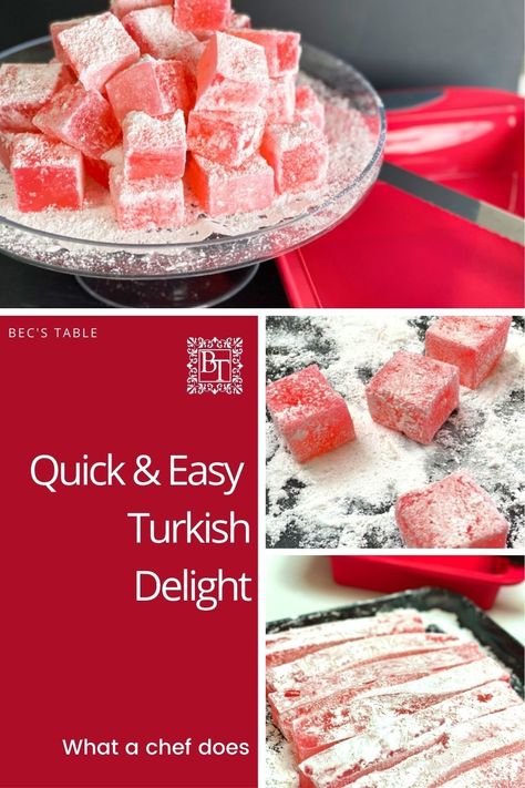 Turkish Delight Recipes, Turkish Delights Recipe, Easy Turkish Recipes, Turkish Delight Recipe Video, Lokum Recipe, Easy Turkish Delight Recipe, Strawberry Turkish Delight, Dawat Recipes, Turkish Delight Chocolate