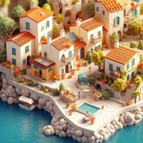 3d Art Environment, Blender 3d Architecture, Cute Blender Art, 3d Blender Ideas, Lowpoly Enviroment, 3d Art Blender, Blender Ideas 3d, Blender Diorama, 3d Modeling Ideas