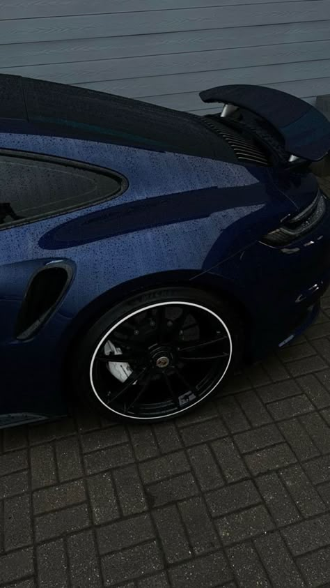 Kk Turbo S Porsche, Porsche Turbo S Wallpaper, Porsche 992 Turbo S Wallpaper, Dark Blue Porsche, Blue Car Wallpaper, Navy Blue Porsche, Blue Navy Aesthetic, Dark Blue Wallpaper Aesthetic, Porsche 911turbo