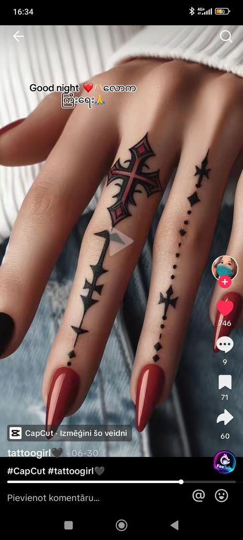 Dark Finger Tattoos, Gothic Finger Tattoos, Goth Hand Tattoos, Gothic Hand Tattoo, Crown Finger Tattoo, Gothic Crown, Finger Tattoo, Tattoo Cover-up, Cover Up Tattoos