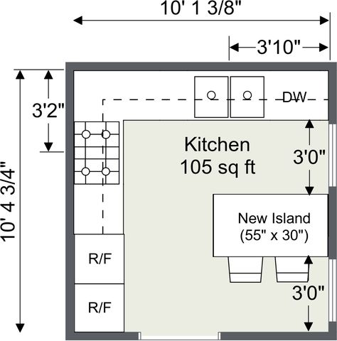 Square Kitchen Layout, Kitchen Blueprints, Garrison House, Small Kitchen Design Layout, Kitchen Design Software, Floor Plan With Dimensions, Pantry Layout, Kitchen Floor Plan, Floor Planner