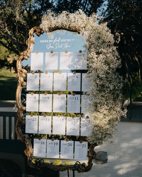 Mirror seating chart
#wswedding #dfwwedding #venue #catering #weddinginspo #weddinginspiration ⁠ Seating Chart Sign Mirror, Seating Chart For 25 Tables, Table Chart Wedding Seating Plans, Wedding Seating Chart 150 People, Italian Inspired Seating Chart, Table Assignments Wedding Mirror, Large Mirror Wedding Decor, Seating Chart Wedding Elegant, Seating Chart In Frame