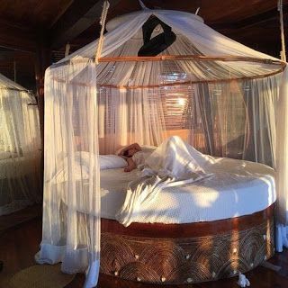 Canopy Bed Ideas, Canopy Bed Diy, Bed Design Ideas, Bed Design Modern, Round Beds, Dekorasi Kamar Tidur, Room Design Bedroom, Canopy Bed, Dream Room Inspiration