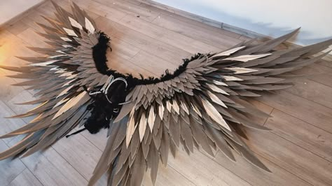 Philza Cosplay, Message Barrett, Recycled Costumes, Ali D'angelo, Cosplay Wings, Diy Wings, Paper Wings, The Orb, Angel Costume