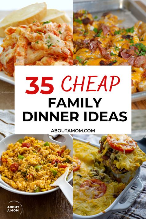 Feeding the family on a budget? No problem! Discover delicious and budget-friendly dinner ideas that will satisfy everyone at the table without breaking the bank. Cheap Family Dinner Ideas, Dinners For Families, Cheap Family Dinners, Cheap Meal Plans, Cheap Dinner Ideas, Cheap Family Meals, Eat On A Budget, Budget Friendly Meals, Budget Friendly Dinner