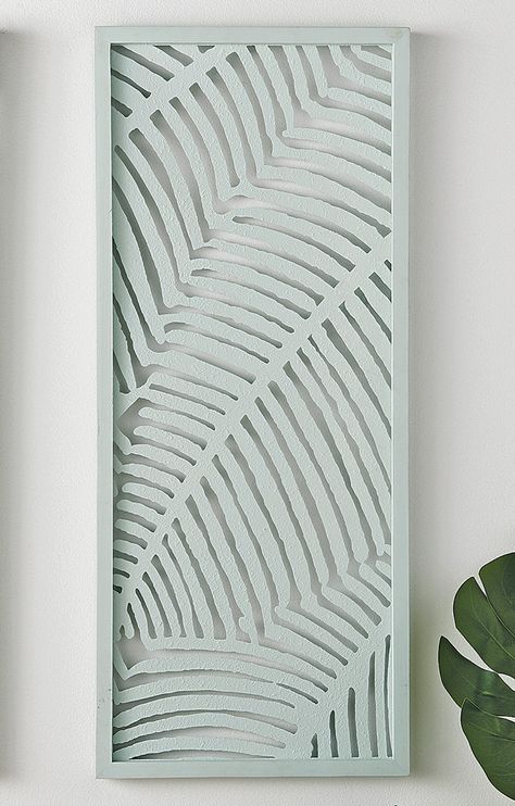 Blue Tropics Palm II Wood Wall Hanging Coastal Chic Wall Decor, Coastal Wall Art Ideas, Coastal Bedroom Wall Decor, Beach House Makeover, Coastal Wall Decor Ideas, Mdf Wall Art, Colorful Beach House, Airbnb Furniture, Coastal Bedroom Furniture