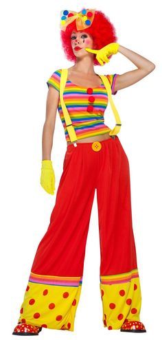 Cute Clown Costume, Clown Costume Women, Clown Costumes, Clown Halloween Costumes, Clown Clothes, The Suits, Red Costume, Circus Costume, Cute Clown