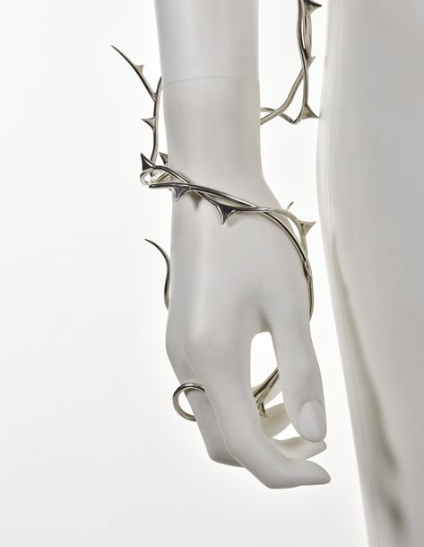 Shaun Leane, Thorn Arm Vine Shaun Leane, Runway Show, Alexander Mcqueen, Alexander, Silver, White