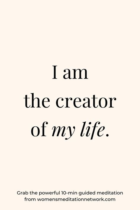 Do you feel like you're powerless with things going on in your life and you want to regain power and control over your life? Try saying this affirmation every day to regain control of the direction of your life. "I am the creator of my life" I Am Doing This For Me, How To Regain Motivation, I Am Responsible For My Life, I Am The Creator Of My Life, You Are In Control Of Your Life, I Am In Charge Of My Life, I Am Ready Quotes, You Are The Creator Of Your Life, I Am In Control Of My Life