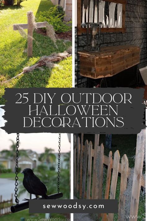 25 DIY Outdoor Halloween Decorations