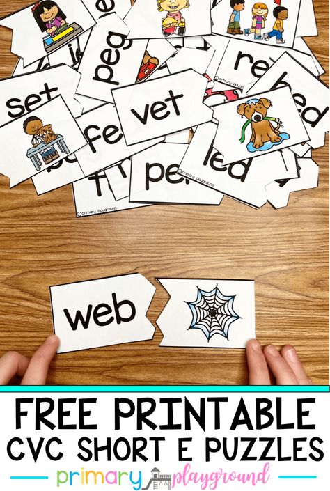 Free Printable Cvc Word Mat, Cvc Centers For Kindergarten Free, Diy Cvc Word Activities, Free Cvc Word Activities, Cvc Activities Kindergarten, Cvc Puzzle, Kindergarten Intervention, Task Bins, Kindergarten Stations