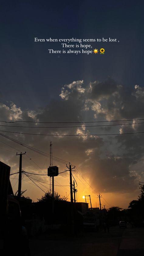 Hope quotes sky serene aumbre skies painted sunflower rays sunny evenings