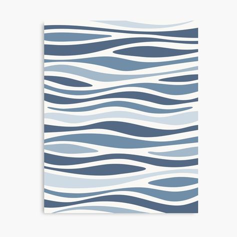 Simple Wave Design, Unique Advertising Ideas, Ocean Illustration Waves, Ocean Waves Illustration, Sea Inspired Art, Waves Illustration, Water Graphic, Waves Poster, Waves Graphic