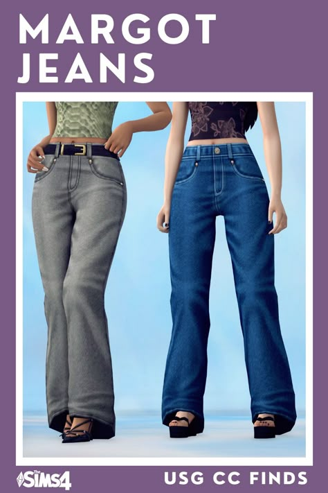 Serenity's Margot Jeans - Ultimate Sims Guides Sims 4 Mm Jeans, Sims 4 Cc Baggy Jeans Maxis Match, Maxis Match Jeans Sims 4, Sims 4 Jeans Cc Maxis Match, Baggy Jeans Sims 4 Cc, Sims 4 Cc Jeans Maxis Match, Ts4 Cc Jeans, Sims 4 Cc Jeans, Sims4 Maxis Match Cc