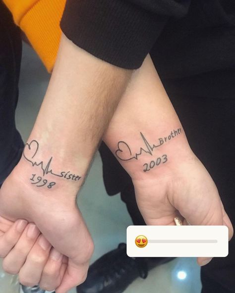 Small Sibling Tattoos Brother And Sister, Matching Tattoos For Siblings Brother And Sister, Sister And Brother Tattoos, Brother And Sister Matching Tattoos, Brother Sister Matching Tattoos, Tattoo For Brother And Sister, Brother Tattoo Ideas For Sister, Matching Tattoos For Brother And Sister, Little Brother Tattoo