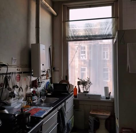 Messy Nyc Apartment, Crappy Studio Apartment, Trashed Apartment Aesthetic, Messy New York Apartment, Old City Apartment Interior, Old Nyc Apartment Aesthetic, Tiny City Apartment, Cramped Apartment Aesthetic, Trashy Apartment Aesthetic