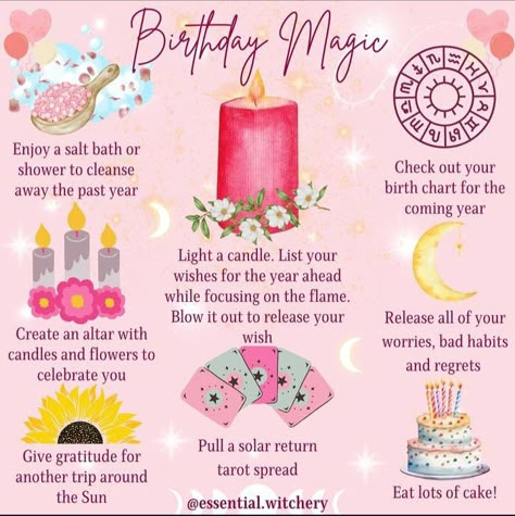 Witchcraft Birthday Ritual, Birthday Rituals Witchcraft, Beauty Rituals Witchcraft, Witch Birthday Ritual, Birthday Witchcraft, Birthday Spell, Birthday Rituals, Witchy Birthday, Witch Birthday