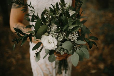 Minimal Bouquet with Greenery, Baby's Breath, Scabiosa and Roses Minimal Bouquet, Bouquet With Greenery, Baby's Breath Bouquet, Christmas Wedding Bouquets, Winter Bridal Bouquets, Greenery Wedding Bouquet, Winter Bridesmaids, Greenery Bouquet, Winter Wedding Bouquet