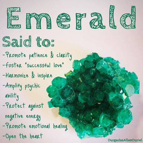 Emerald Meaning, Gemstones Chart, Crystal Healing Chart, Using Crystals, Energy Spiritual, Divine Feminine Spirituality, Emerald Crystal, Crystals Healing Properties, Spiritual Crystals