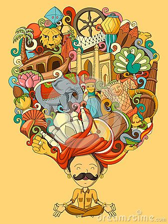 Incredible India Posters, India Poster, Rajasthani Art, Sketch Note, India Painting, Arte Doodle, Indian Illustration, Kids Animals, Man Illustration