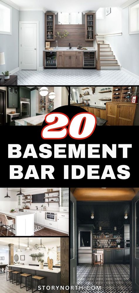 Save this pin for top basement bar ideas to elevate your home entertainment space! Explore unique designs and creative layouts to transform your basement into a stylish and fun hangout spot. #HomeDecor #BasementBars #EntertainmentSpaces Basement Bar Makeover, Black Basement Ideas, Industrial Basement Bar, Black Basement, Ultimate Basement, Small Basement Bar Ideas, Small Basement Bar, Bar Makeover, Basement Bar Decor