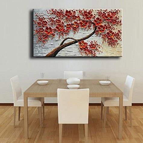 Size: 60x120cm (24"x48"inch ) All images on YaSheng Art store are real shot. High quality 100% Hand-painted Art oil paintings. A great gift for your relatives and friends. Art Painting Colorful, 3d Canvas Art, Texture Palette, Modern Texture, Canvas Art Decor, Tree Paintings, Art Oil Paintings, Landscape Modern, Original Canvas Painting