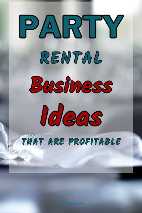 Are you looking for profitable party rental business ideas? Discover party rental business ideas. #rental #businessowner #businessideasforwomen #startabusiness #businesswoman Party Rental Logo Ideas, Party Supply Rental Business, Diy Party Rental Items, Birthday Party Business Ideas, Business Shower Ideas, Birthday Party Rental Ideas, Event Rental Business Ideas, Diy Party Rentals, Party Rental Business Ideas