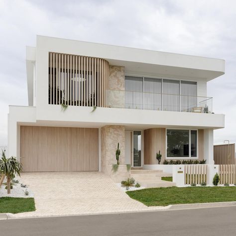 We’ve received so many questions about our HAAUS.5 facade so we thought we’d share a few of the details with you before next Sunday’s… | Instagram Kizimkazi Zanzibar, Modern Coastal Exterior, House Facades Australia, Coastal Home Exterior, White Exterior Houses, Modern Coastal Home, Casa Exterior, Beach House Design, Flat White