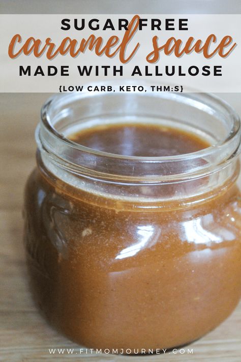 Allulose Recipes, Sugar Free Caramel Sauce, Maple Syrup Caramel, Sugar Free Caramel, Cream Pancakes, Healthy Sweet Treats, Low Carb Vegan, Caramel Recipes, Ice Cream Toppings