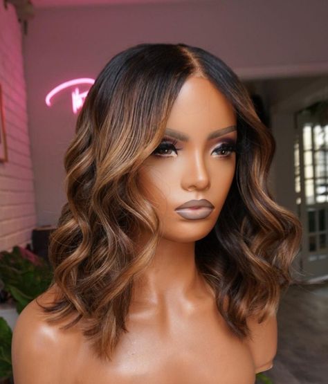 Birthday Hairstyle, Hair Color For Dark Skin, Birthday Hair, Lace Frontal Wigs, 360 Lace Wig, Hair Affair, Swiss Lace, Hair Inspo Color, Hair Color For Black Hair