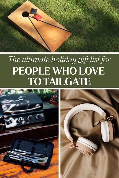 Wondering what gifts to buy someone who tailgates?  Here’s our guide to the coolest and most unusual gadgets perfect for the tailgating pros that have everything. These gifts are unique and will be sure to impress the tailgaters in your life. They make great gifts for boyfriend, gifts for dad, or gifts for anyone in your life that enjoys the thrill of the game. #holidaygiftguide Tailgate Bbq, Unusual Gadgets, Gift Buying Guide, Tailgate Ideas, Cooking The Perfect Steak, Holiday Gift List, For Boyfriend Gifts, Tailgating Recipes, Corn Hole Game